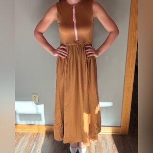 NWT Cynthia Rowley Tan Maxi Dress